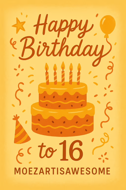 Branded team birthday card example
